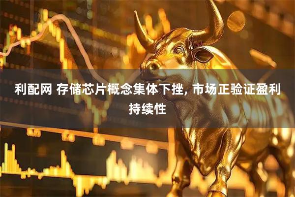 利配网 存储芯片概念集体下挫, 市场正验证盈利持续性